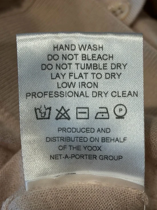 Iris & Ink fine Merino wool Collared Cardigan, nude, M, EUC - Picture 10 of 10